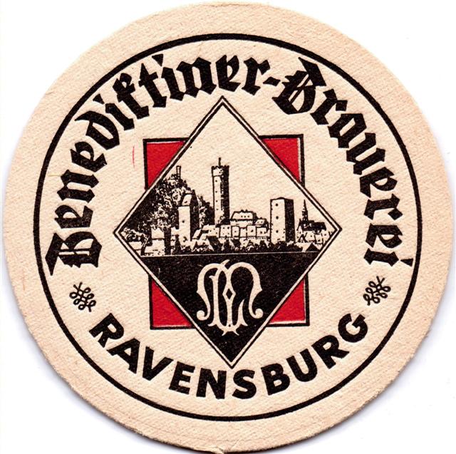 ravensburg rv-bw leibinger benedikt 1a (rund215-benediktiner-schwarzrot)